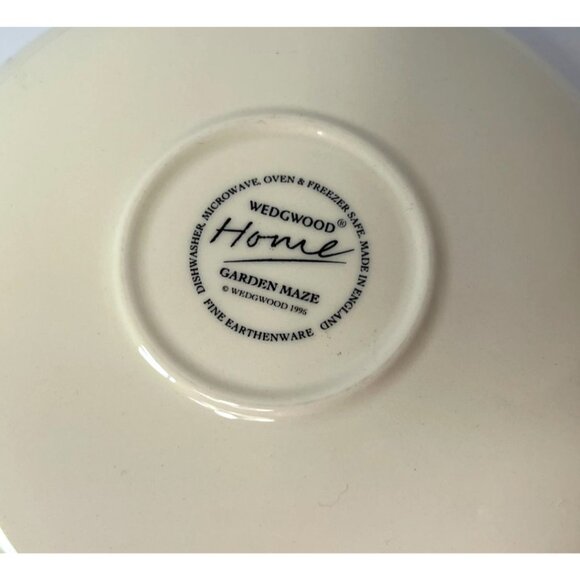 Vintage Wedgwood Home Garden Maze Set Of 2 Cups & Saucers Floral Design - Picture 9 of 9